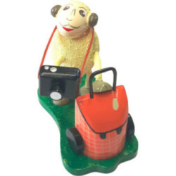 Schaf "Touri" mit Koffer und Fotoapparat - 7 cm