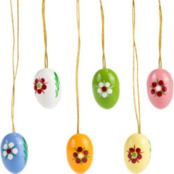 Ostereier-Set mit Punkteblumen - 2,2 cm
