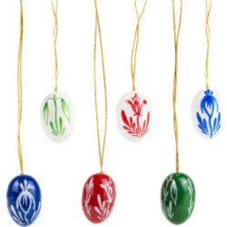 Ostereier-Set, mit kleinen Blumen - 2,2 cm