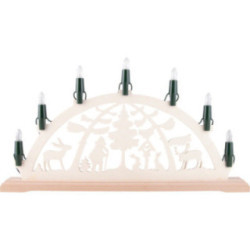 NARVA Schwibbogenkette mit 7 Riffelkerzen