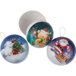 Weihnachtskugeln Wintermomente - 3er-Set - 10 cm