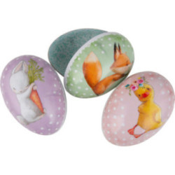 Easter Eggs Spring Children - Set of Three - 15 cm / 5.9 inch
