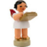 Angel with Kalimba - Red Wings - 9,5 cm / 3.7 inch