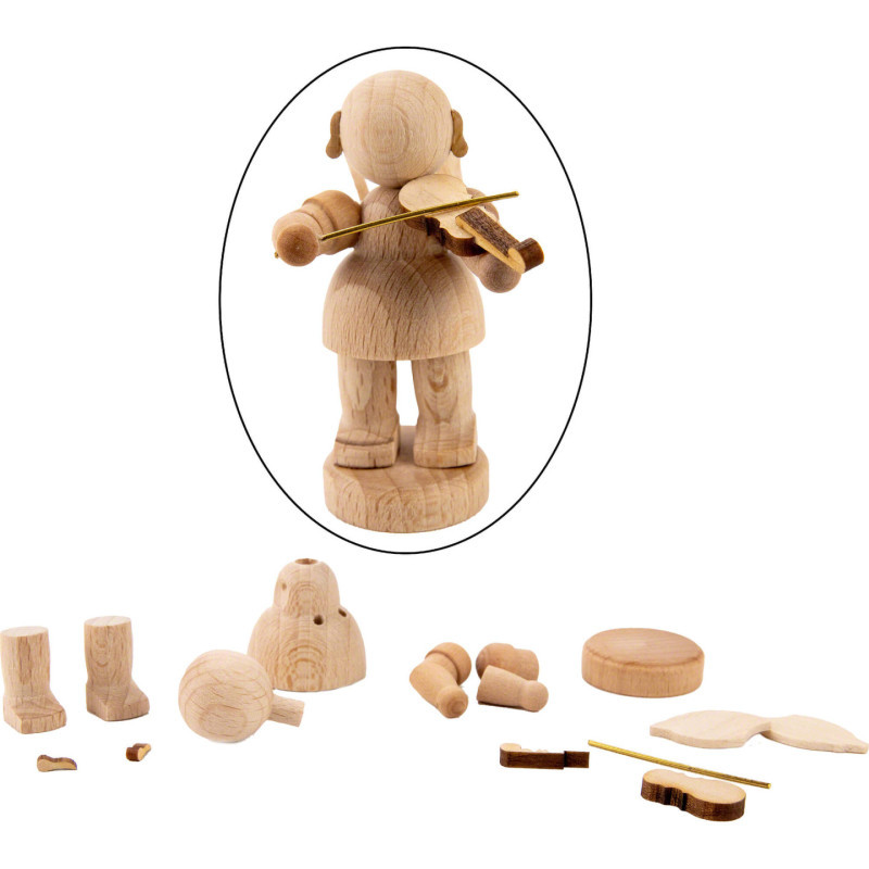 Handicraft Set - Angel with Violin - 6 cm / 2.4 inch