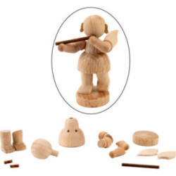 Handicraft Set - Angel with Flute - 6 cm / 2.4 inch