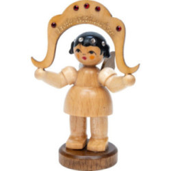 Angel "Frohe Weihnachten" ("Merry Christmas") - Swarovski Edition - Natural Colors - Standing - 7 cm / 2.8 inch