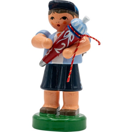 School Beginner Boy with School Bag - 6 cm / 2.4 inch