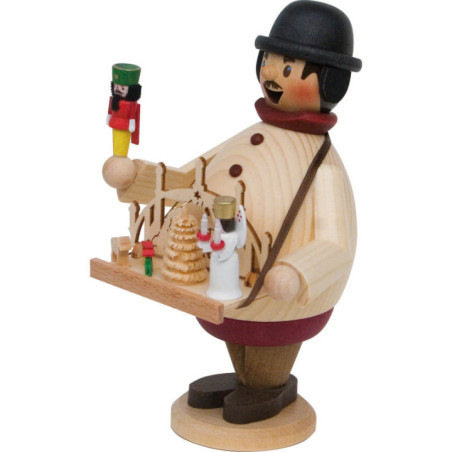 Räuchermännchen Weihnachtsmarktverkäufer Max - 16 cm