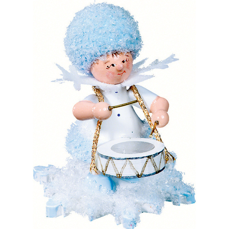 Schneeflöckchen mit Trommel - 5 cm