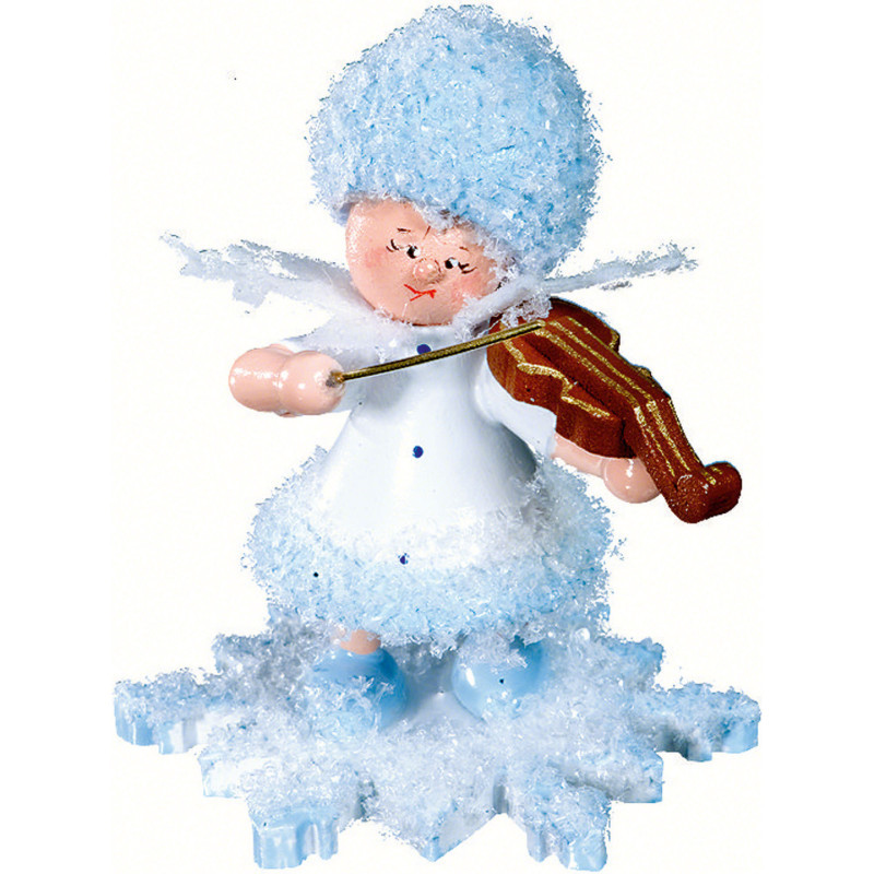 Schneeflöckchen mit Geige - 5 cm