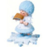 Schneeflöckchen mit Panflöte - 5 cm