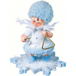 Schneeflöckchen mit Triangel - 5 cm