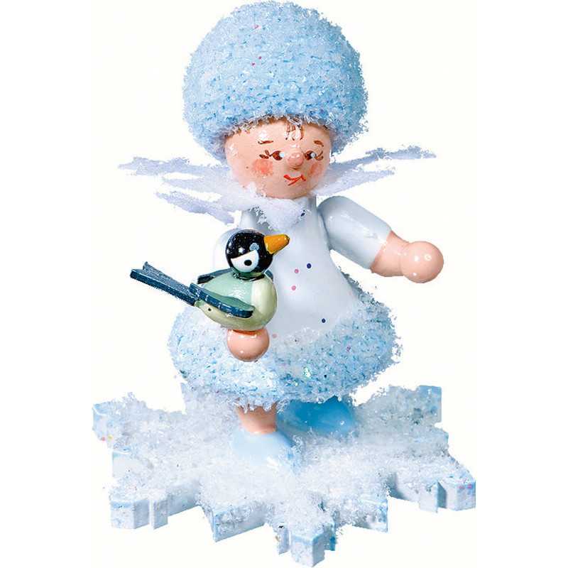 Schneeflöckchen mit Vögelchen - 5 cm
