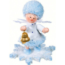 Schneeflöckchen mit Glöckchen - 5 cm