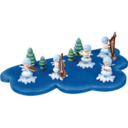 Wolke für Schneeflöckchen 1 Etage mittel - 30x19 cm