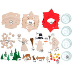 Handicraft Set - Advent Wreath - 8 cm / 3.1 inch