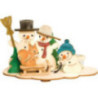 Handicraft Set - Tea Light Holder - Snowman - 10,5 cm / 4.1 inch