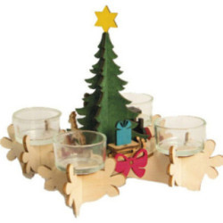 Bastelset Adventsleuchter - 17 cm