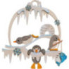 Bastelset Fensterbild Pinguin - 21 cm