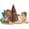 Bastelset Rauchhaus Schneemann Sportler - 11 cm