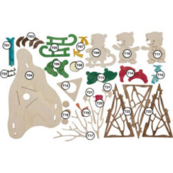 Bastelset Rauchhaus Schneemann Sportler - 11 cm