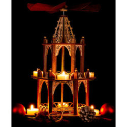 Handicraft Set - 2-Tier Pyramid - without Figurines - 41 cm / 16.1 inch