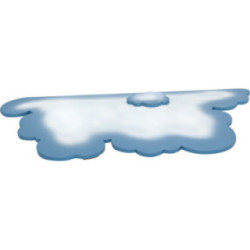 Large Cloud for Snowflake - 58x28 cm / 23x11 inch