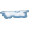 Große Wolke für Schneeflöckchen - 58x28 cm