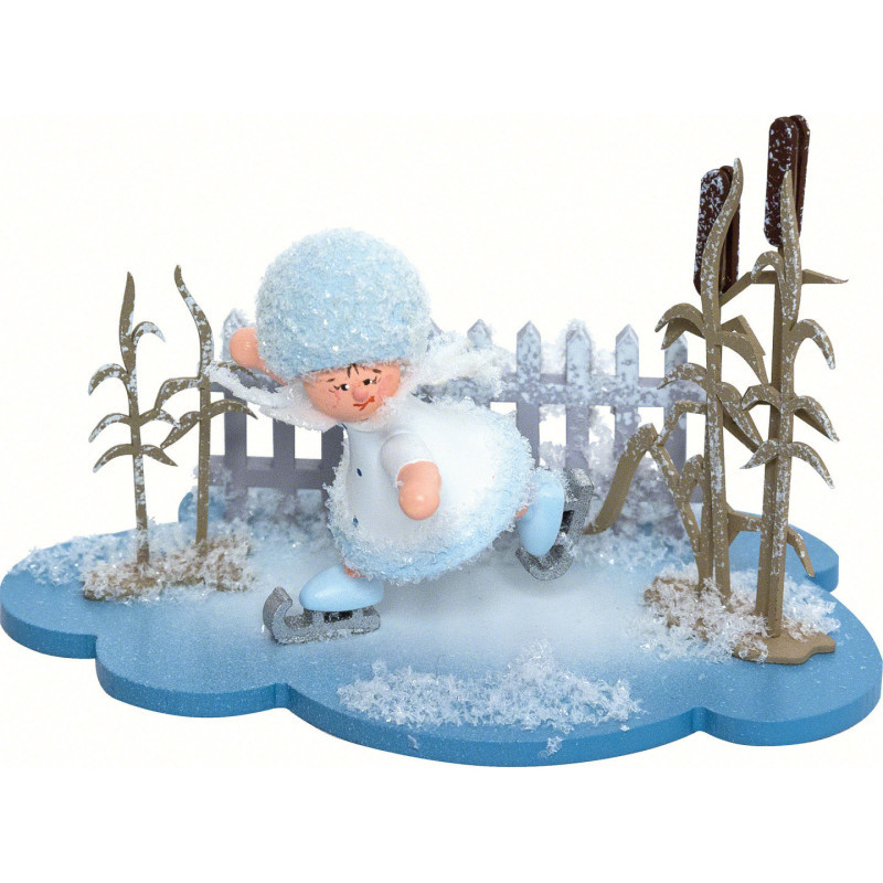 Schneeflöckchen Schlittschuhfahrer - 10x7x6 cm