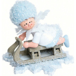 Schneeflöckchen mit Schlitten - 5 cm