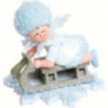 Snowflake with Sleigh - 5 cm / 2 inch