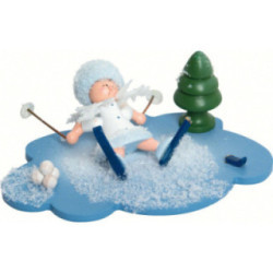 Snowflake Ski Accident - 10x7x6 cm / 4x2.8x2.3 inch