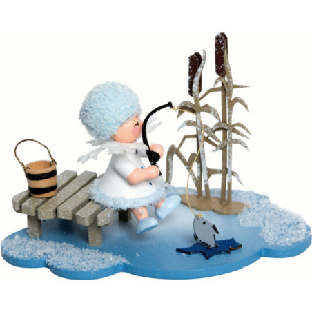 Snowflake Ice Fishing - 10x7x6 cm / 4x2.8x2.3 inch