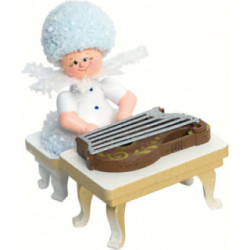 Schneeflöckchen mit Zither - 5 cm