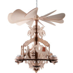 1-Tier Hanging Pyramid - Nativity - 55 cm / 21.7 inch