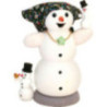 Räuchermännchen Schneefrau mit 2 Kindern - 13 cm
