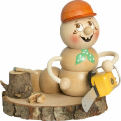 Räucherwurm Holzwurm Rudi - 14 cm