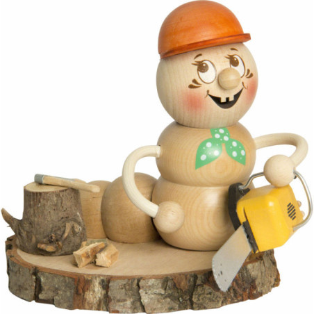 Räucherwurm Holzwurm Rudi - 14 cm