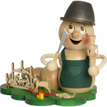 Räucherwurm Drehwurm Rudi - 14 cm