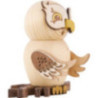 Smoker - Owl Natural Wood - 15 cm / 5.9 inch