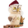 Räuchereule Weihnachtsmann - 15 cm