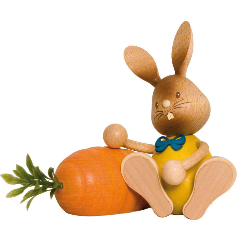 Stupsi Hase mit Möhre - 12 cm