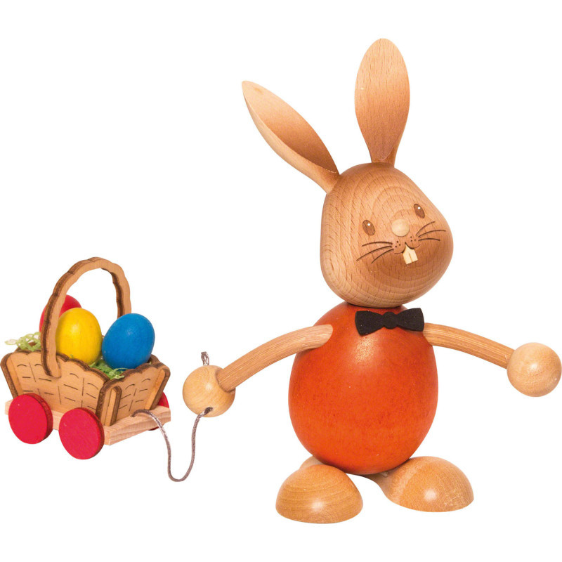 Stupsi Hase mit Eierwagen - 12 cm