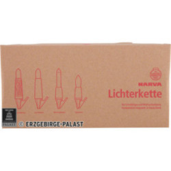 NARVA Schwibbogenkette mit 7 Kleinschaftkerzen