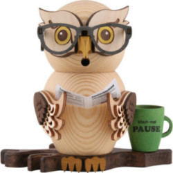 Smoker - Owl Four-Eyed Owl - 15 cm / 5.9 inch