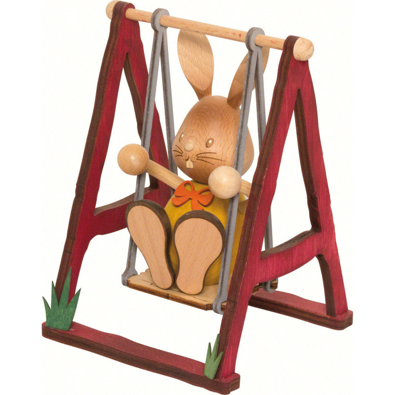 Snubby Bunny on Swing - 12 cm / 4.7 inch