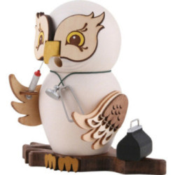 Räuchereule Arzt - 15 cm