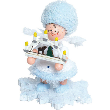 Snowflake with Candle Arch - 5 cm / 2 inch