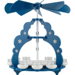 2-Tier Pyramid for Snowflakes - without figurines - 40 cm / 16 inch