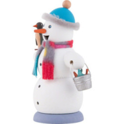 Räuchermännchen Schneemann mit Pinguin - 13 cm